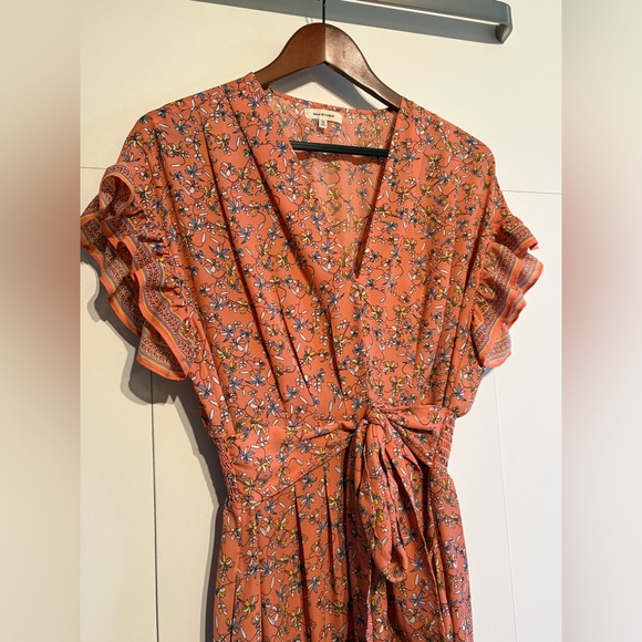 Max Studio Coral Floral Midi Dress - Picture 5 of 8